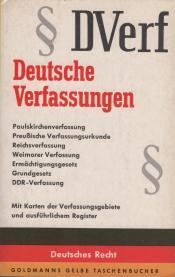 Cover von Deutsche Verfassungen - § DVerf