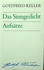 Cover von Das Sinngedicht/Aufsätze
