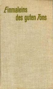 Cover von Einmaleins des guten Tons