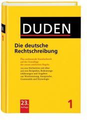 Cover von Die deutsche Rechtschreibung