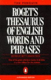 Cover von Roget&amp;apos;s Thesaurus of English words and phrases
