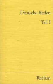 Cover von Deutsche Reden Teil I