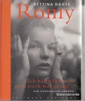 Cover von Romy. &amp;#039;Ich hätte Ihnen so gern noch was gesagt . . .&amp;#039;
