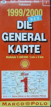Cover von Die Generalkarte Blatt 1. Sylt, Kiel, Flensburg, Fehmarn