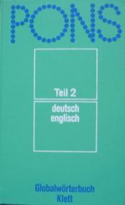 Cover von PONS Globalwörterbuch Teil 2: deutsch-englisch