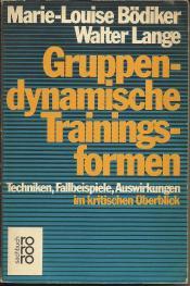 Cover von Gruppendynamische Trainingsformen