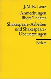 Cover von Anmerkungen übers Theater