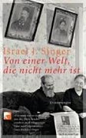 Cover von Von einer Welt, die nicht mehr ist