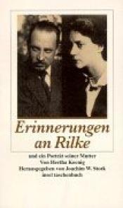Cover von Erinnerungen an Rainer Maria Rilke / Rilkes Mutter.