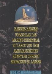 Cover von Vorschlag das Marine-Ehrenmal zu Laboe von dem amerikanischen Künstler Christo einpacken zu lassen