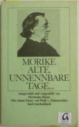 Cover von Alte, unnennbare Tage...