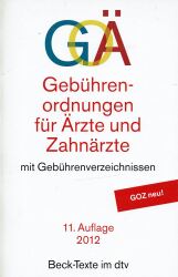 Cover von Gebührenordnungen für Ärzte und Zahnärzte