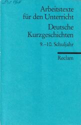 Cover von Deutsche Kurzgeschichten 9. - 10. Schuljahr
