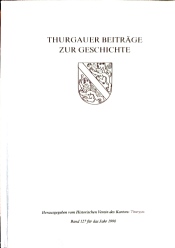 Cover von Thurgauer Beiträge zur Geschichte