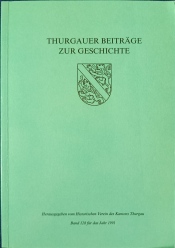 Cover von Thurgauer Beiträge zur Geschichte