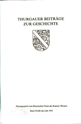 Cover von Thurgauer Beiträge zur Geschichte
