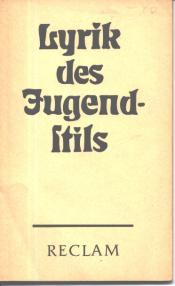 Cover von Lyrik des Jugendstils