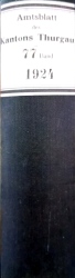 Cover von Amtsblatt des Kantons Thurgau 1924