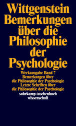 Cover von Bemerkungen über die Philosophie der Psychologie