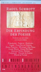 Cover von Die Erfindung der Poesie