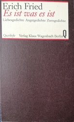 Cover von Es ist was es ist