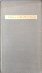 Cover von Gedanken von Rudolf von Tavel