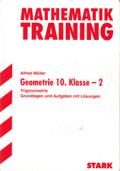 Cover von Mathematik Training - Geometrie 10. Klasse - Trigonometrie Grundlagen und Aufgaben mit Lösungen