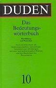 Cover von Duden "Bedeutungswörterbuch"