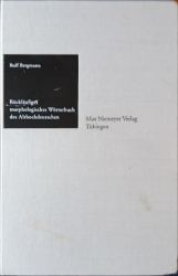 Cover von Rückläufiges morphologisches Wörterbuch des Althochdeutschen