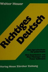 Buchcover von Richtiges Deutsch : eine Sprachschule für jedermann