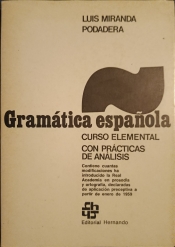 Buchcover von Gramática española : Curso elemental Con prácticas de Análisis