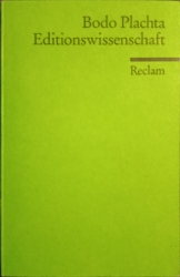 Cover von Editionswissenschaft
