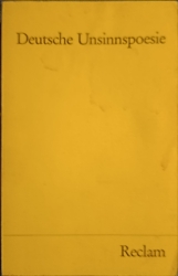 Cover von Deutsche Unsinnspoesie