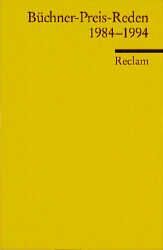 Cover von Büchner-Preis-Reden 1984 - 1994