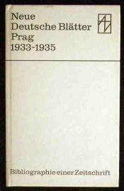 Cover von Neue Deutsche Blätter Prag 1933-1935