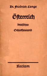 Cover von Österreich. Deutsches Schicksalsland