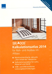 Cover von Sirados Kalkulationsatlas 2014 für Roh- und Ausbau im Altbau