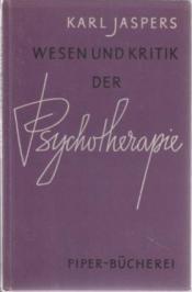 Cover von Wesen und Kritik der Psychotherapie