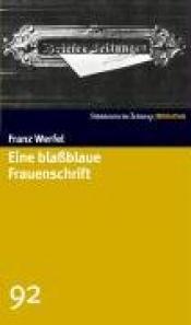 Cover von Eine blaßblaue Frauenschrift