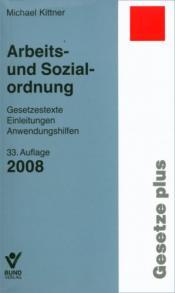 Cover von Arbeits- und Sozialordnung 2008